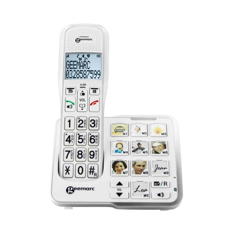 Téléphone fixe sans fil - Blanc PANASONIC : le téléphone fixe à Prix  Carrefour