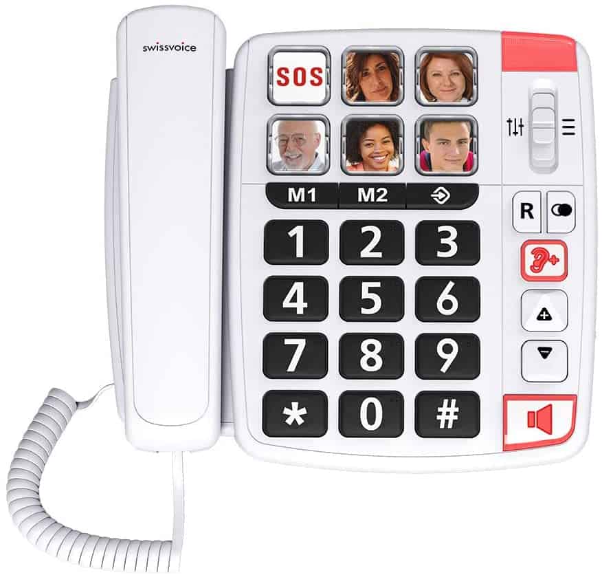 Téléphone portable simplifié avec clavier parlant et grosses touches