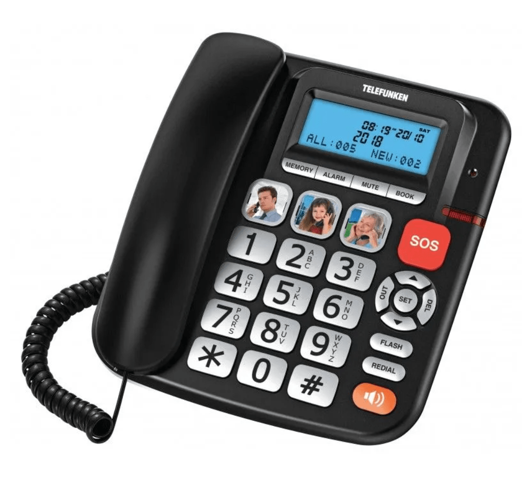 Téléphone fixe senior avec numérotation rapide et mains libres XLF-30