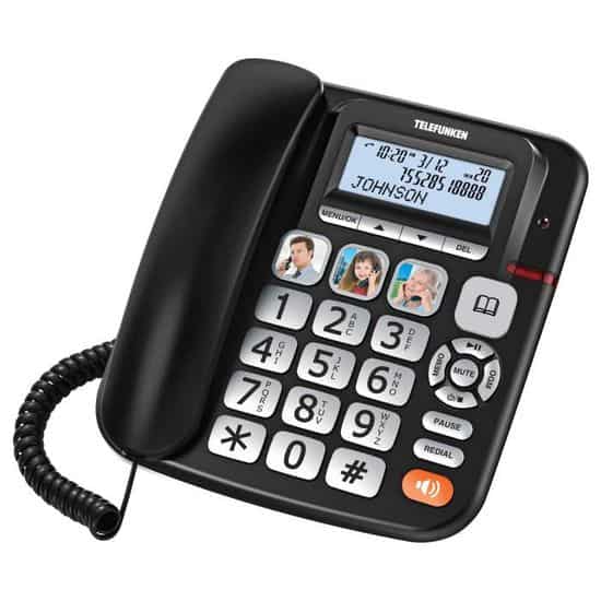 GEEMARC Téléphone fixe grosses touches sénior AMPLIPOWER 40 - Blanc -  Cdiscount Téléphonie