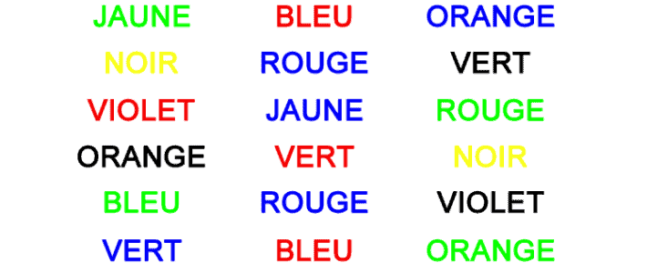 Test de Stroop : qu’est-ce que c’est ?