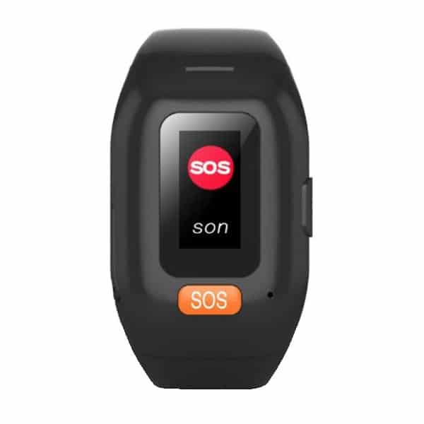 Bracelet GSM panique & SOS avec appel/SMS 4G + traceur GPS géolocalisation  (Surveillance personnes âgées / dépendantes)