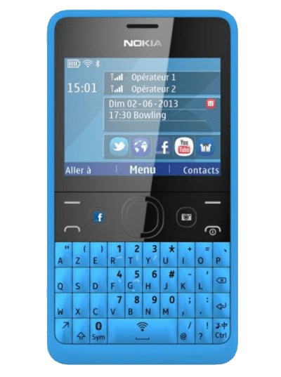 téléphone portable avec clavier Nokia Asha 210