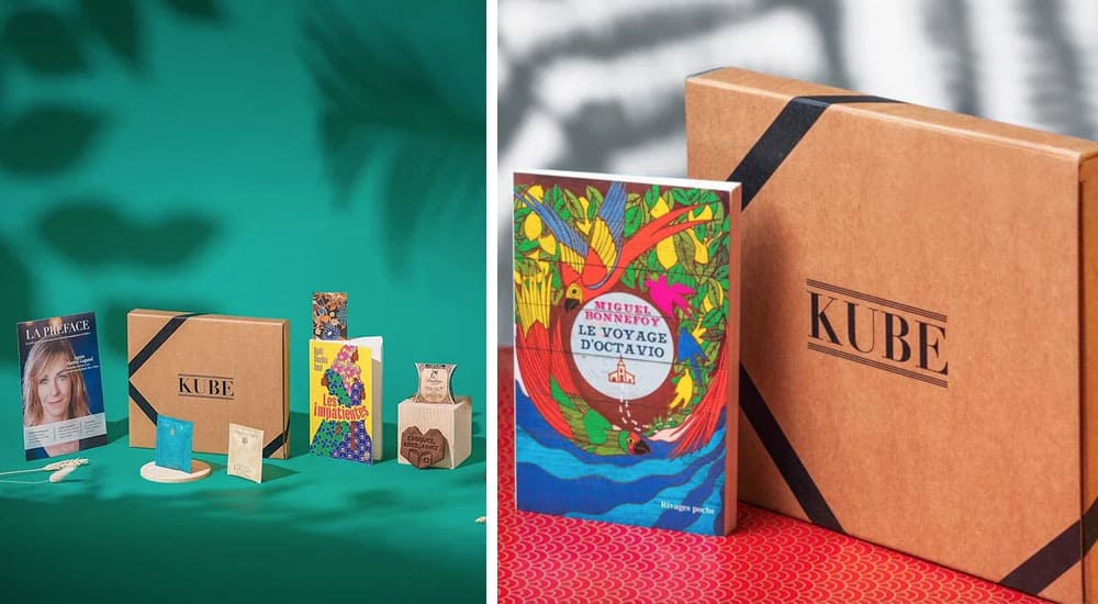 Abonnement à une box littéraire - Cadeau Papy Mamie - La Kube