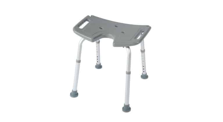 Siège De Douche En Bambou Avec étagère - Support 150 Kg, Dimensions 52x29x44 Cm, Pieds Antidérapants - 8