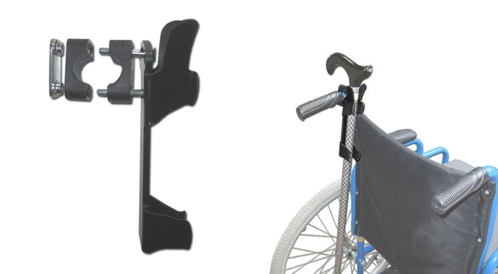 Accroche canne pour fauteuil roulant - Systergo