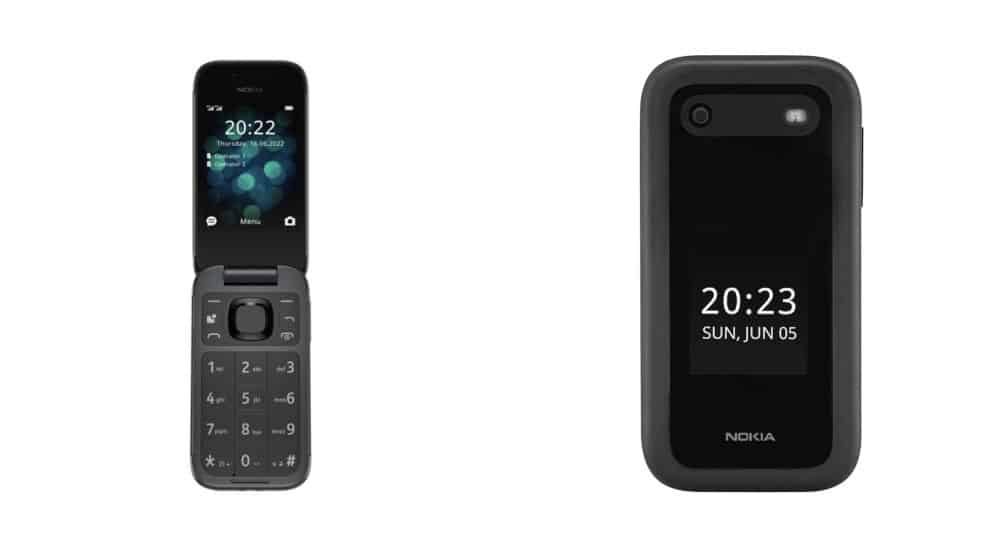 Telephone mobile à clapet pour senior - Nokia 2660 Flip Noir DS