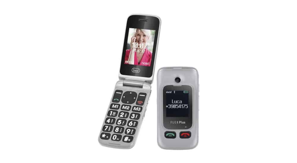 Telephone mobile à clapet pour senior - Trevi Flex Plus 55