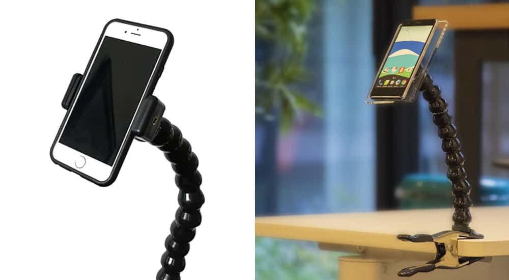 6 Supports Téléphone Télescopiques Avec Poignée - Pivot 360°, Fixation Magnétique, Portable
