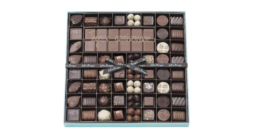 Cadeau insolite anniversaire homme - Boîte de chocolats - Jeff de Bruges