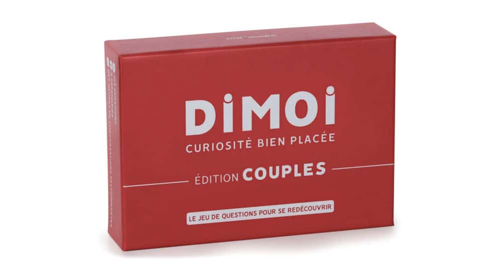 Cadeau original pour anniversaire de couple - Jeu de cartes Dimoi