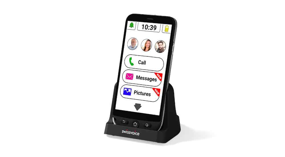 Téléphone portable grand écran tactile - G55 Swissvoice