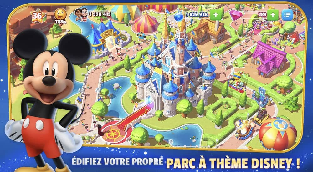 Telecharger jeux enfant gratuit pour tablette - Disney Magic Kingdoms