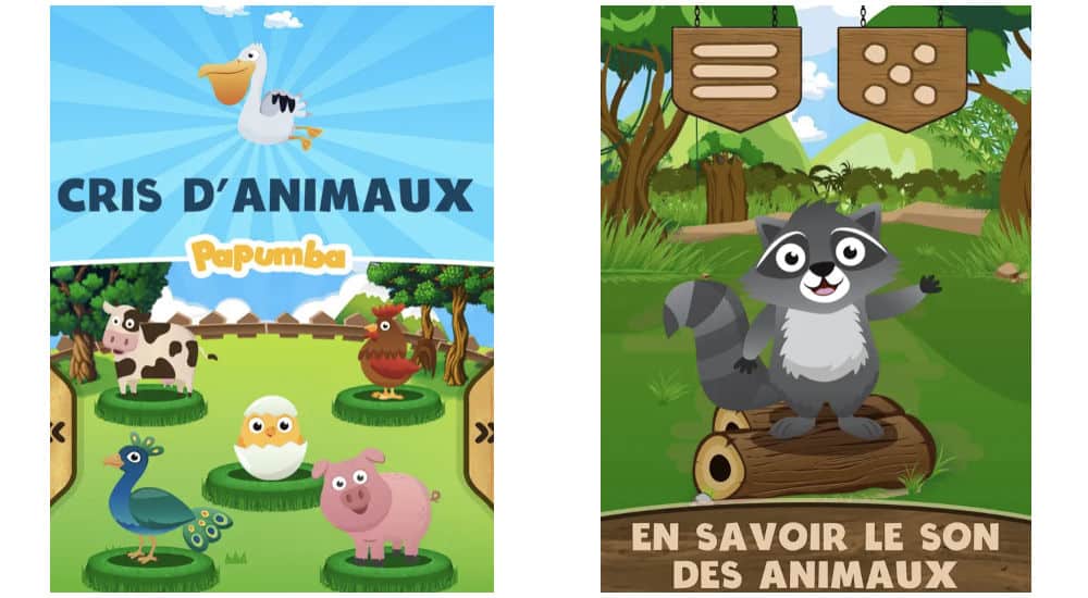 Jeux gratuit a telecharger pour tablette apple - Cris d’animaux pour enfants