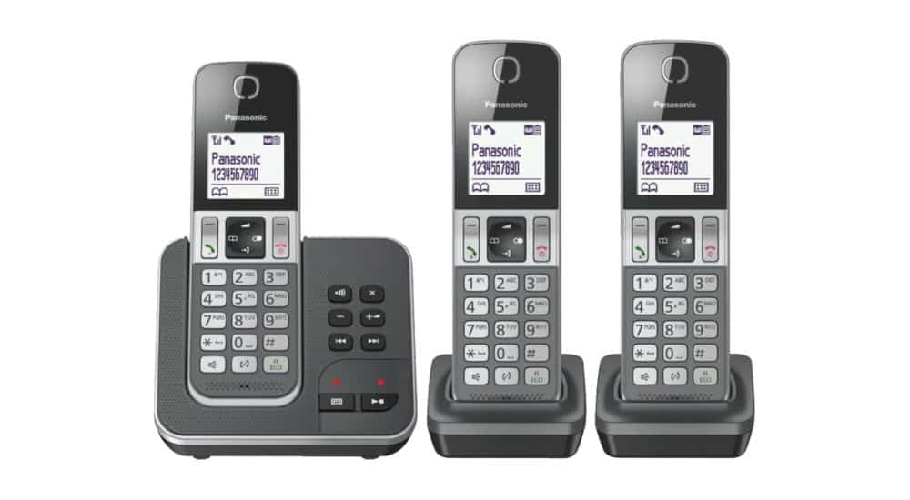 Trio téléphone fixe sans fil - Panasonic KX-TGD323
