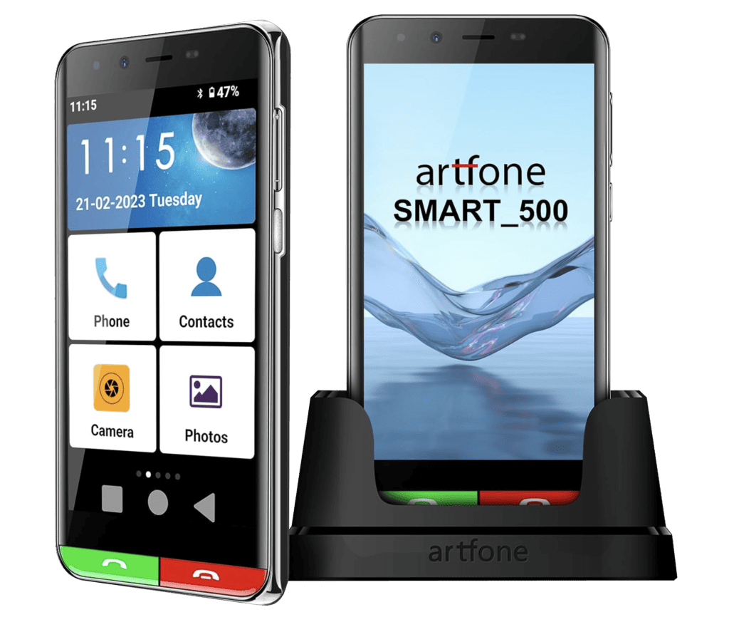 artfone C1+ Téléphone Senior avec Grandes Touches Bouton SOS Radio