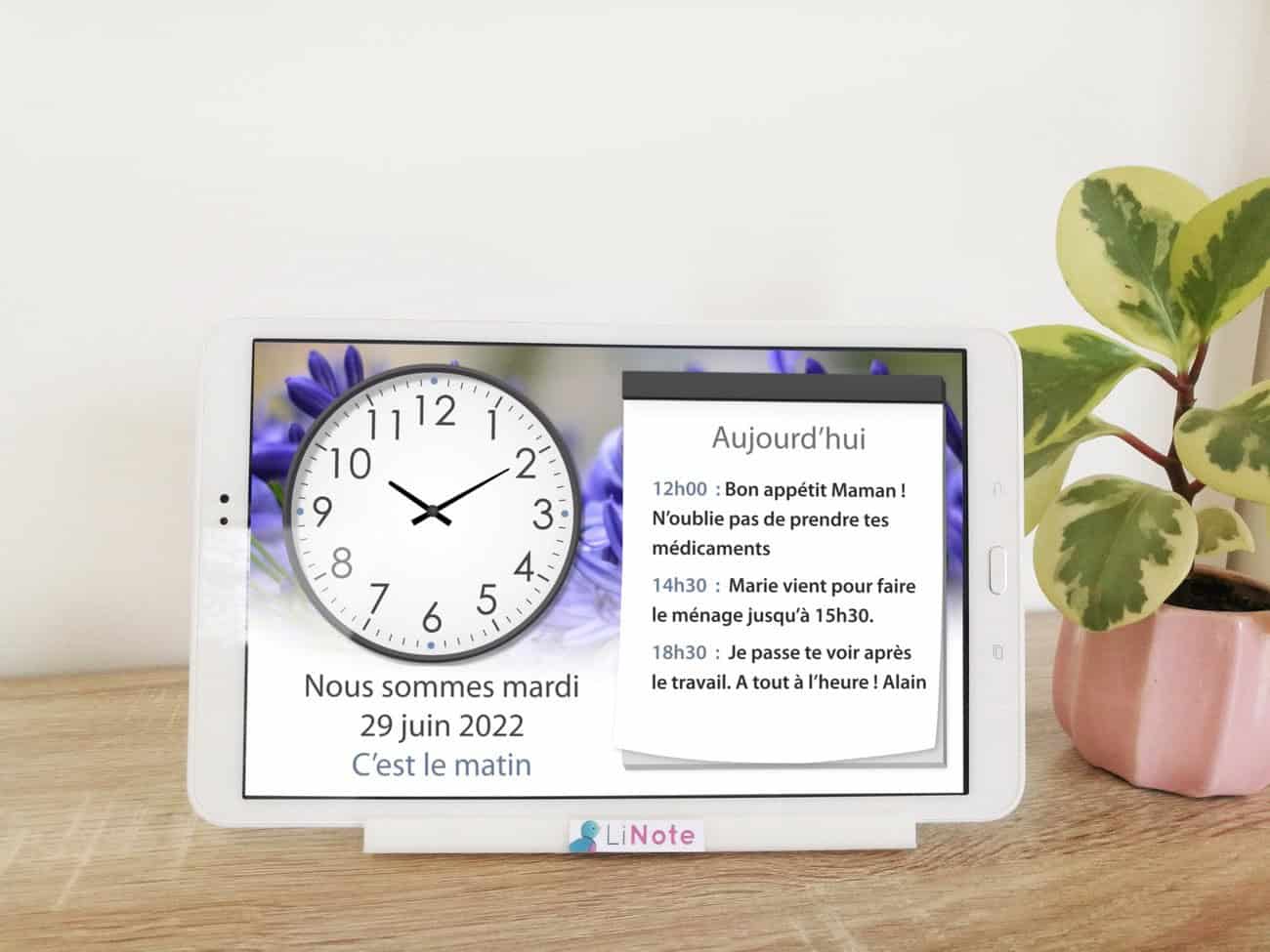 application calendrier personnalisable sur smartphone pour senior autonome