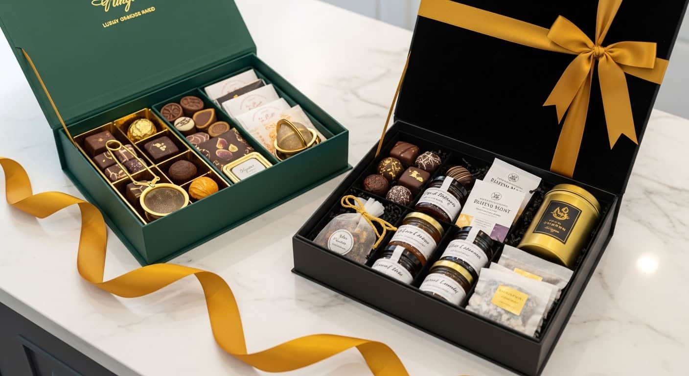 coffret gastronomique chocolats et thés fins - cadeau fête des grand-mères