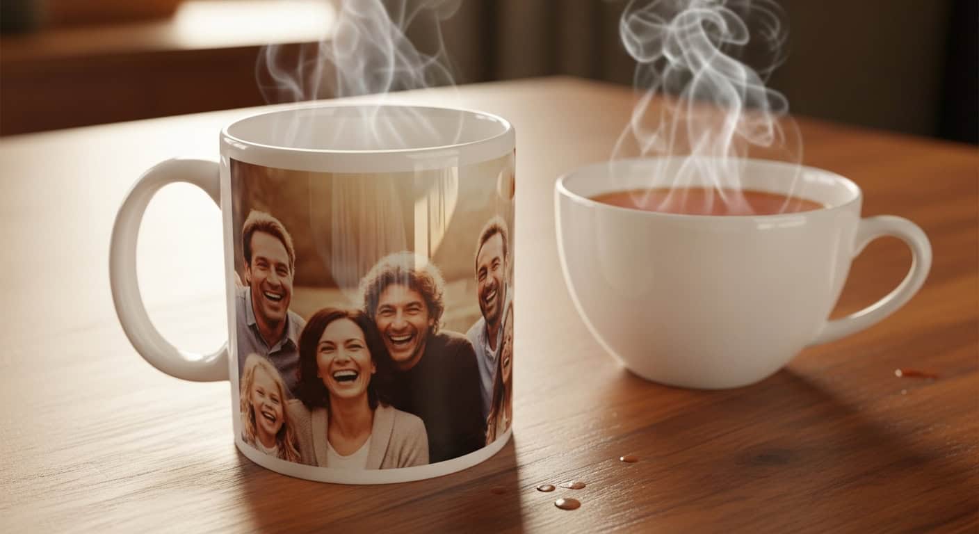 mug personnalisé avec photo de famille - idée cadeau mamie fête des grand-mères