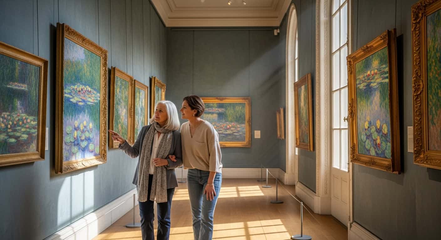 sortie au musée avec grand-mère - cadeau expérience culturelle
