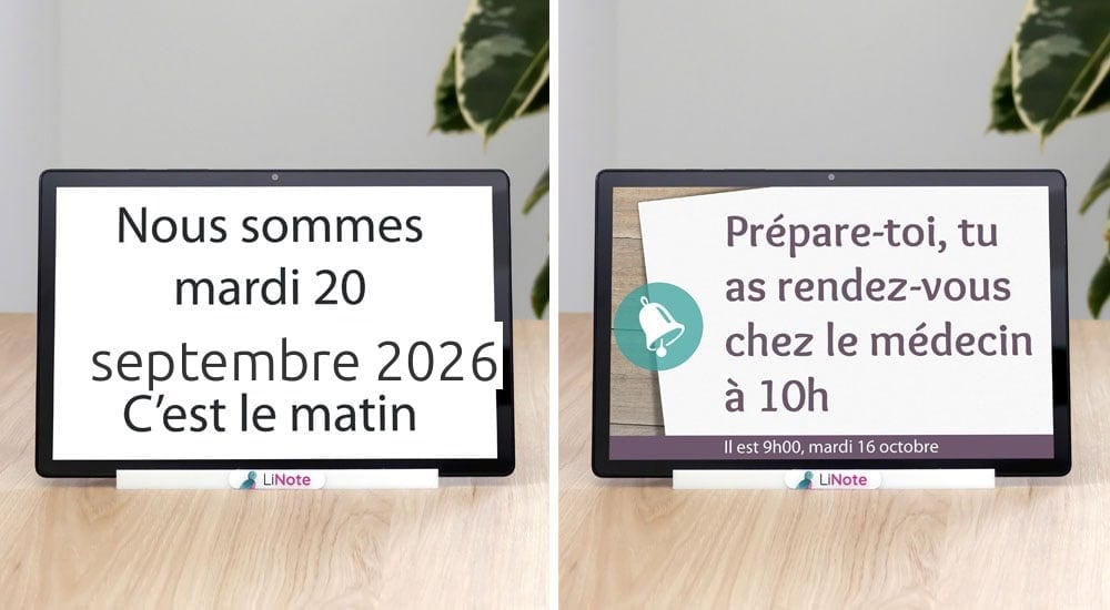 calendrier numérique personnalisé senior géré à distance par la famille