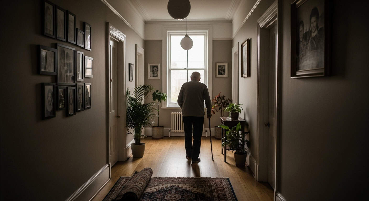 causes de la perte d'autonomie — personne âgée marchant avec une canne