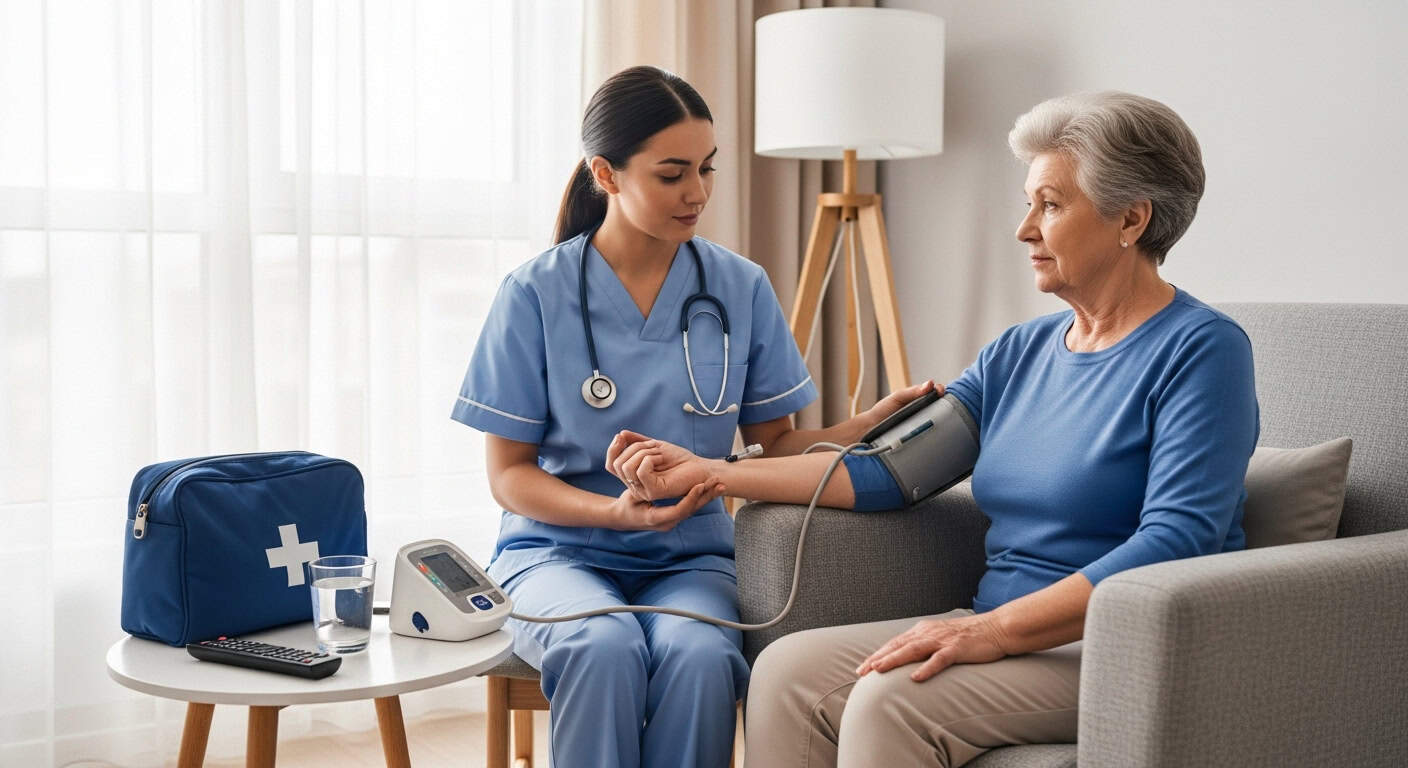 infirmier soins à domicile après hospitalisation SSIAD